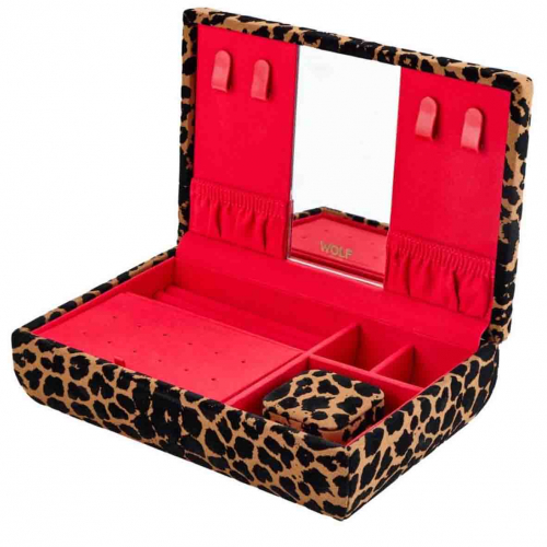 Bo�te � Bijoux Wolf 1834 - Savanna Leopard Print Medium Jewelry Box - 