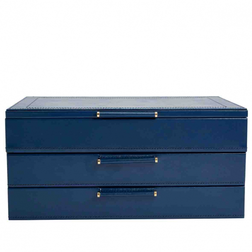 Bote  Bijoux Wolf 1834 - Sophia Jewellery Box/Drawers- Indigo