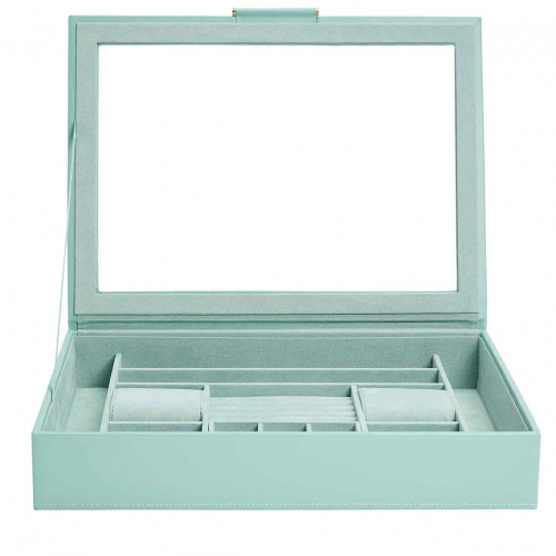 Boîte à Bijoux Wolf 1834 - Sophia Jewelry Box w/ Window- Jade