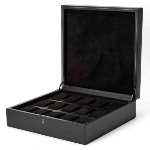 Boite Montre Wolf 1834 - British Racing 15 Pcs Watch Box - Noir