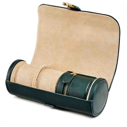 Boite Montre Wolf 1834 - Cassandra Watch & Jewellery Roll - Green