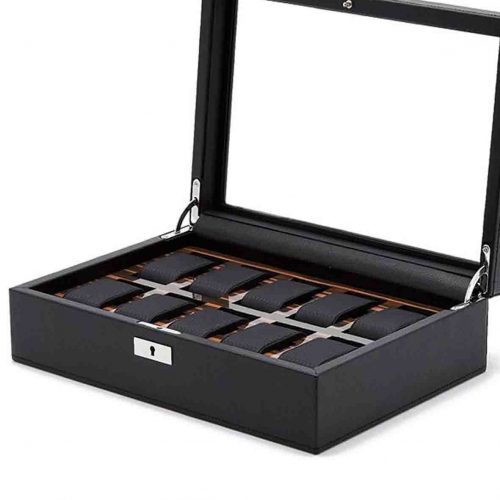 Boite Montre Wolf 1834 - Roadster 10 Pcs Watch Box - Noir