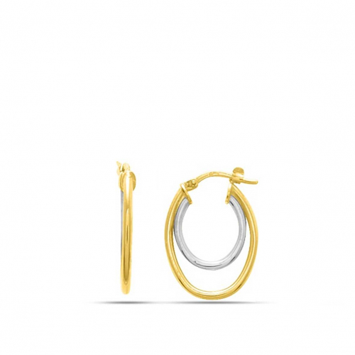 Boucles d'oreilles fantaisie ovales 21 mm