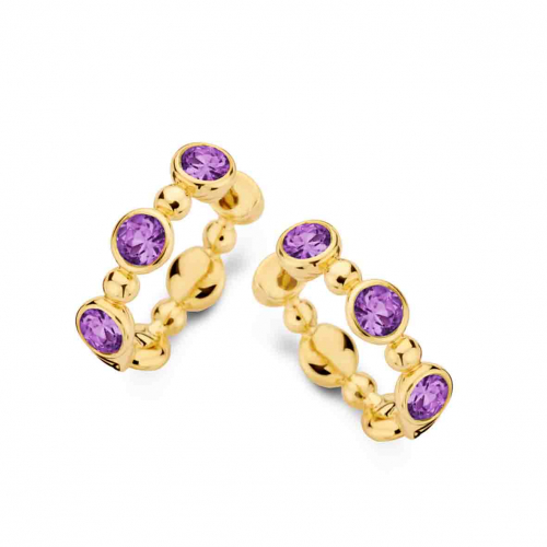 Boucles d'oreilles Am�thyste - One More