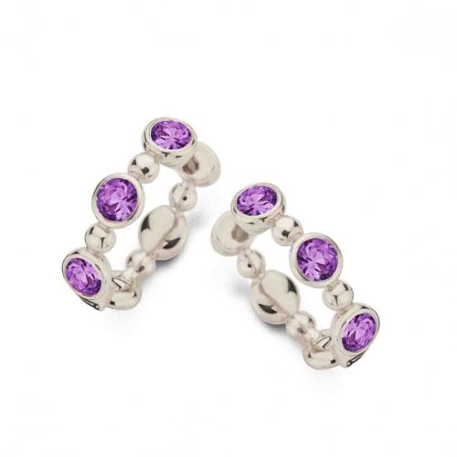 Boucles d'oreilles Am�thyste - One More