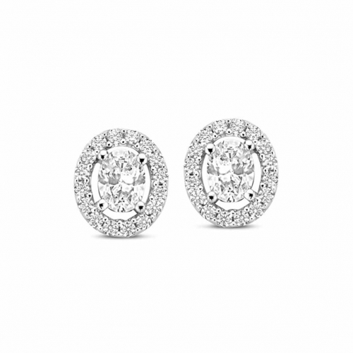Boucles d'oreilles argent serti d'oxydes - Naiomy