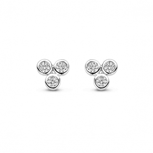 Boucles d'oreilles argent serties d' Oxydes - Naiomy
