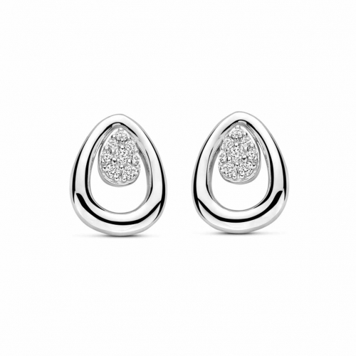 Boucles d'oreilles argent serties d' Oxydes - Naiomy