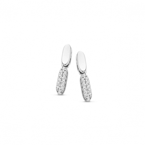 Boucles d'oreilles Argent serties de Zirconium -  Naiomy