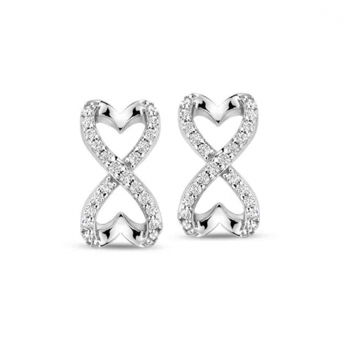 Boucles d'oreilles argent signe de l'infini - Naiomy