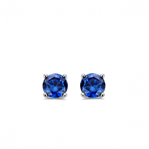  boucles d'oreilles argent - tanzanite synthtique - Naiomy
