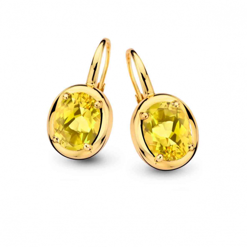 Boucles d'oreilles citrine  - One More