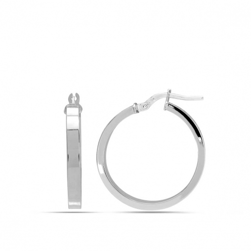 Boucles d'oreilles croles 20 mm rectangle 1.5 mm