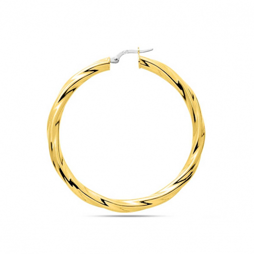 Boucles d'oreilles cr�oles 40 mm - Fil 4 mm