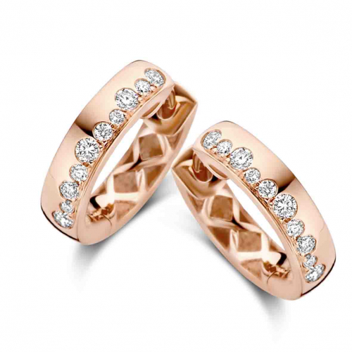 Boucles d'oreilles croles diamants One More