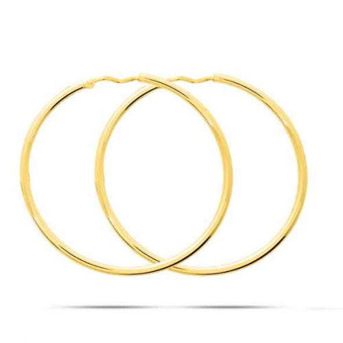 Boucles d'oreilles Cr�oles Syst�me Vector 35 mm - Fil 1.8 mm