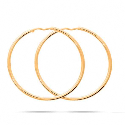 Boucles d'oreilles Cr�oles Syst�me Vector 35 mm - Fil 1.8 mm