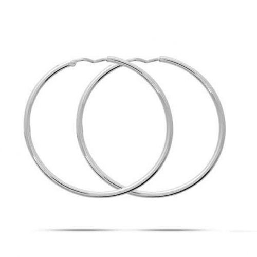 Boucles d'oreilles Cr�oles Syst�me Vector 40 mm - Fil 1.5 mm