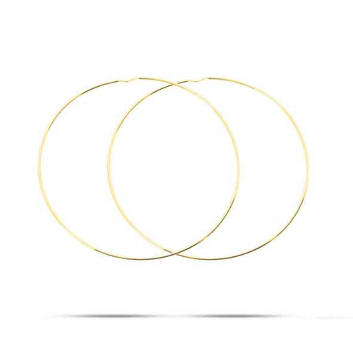 Boucles d'oreilles Cr�oles Syst�me Vector 40 mm - Fil 1 mm