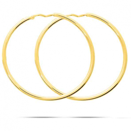 Boucles d'oreilles Cr�oles Syst�me Vector 60 mm - Fil 1.5 mm