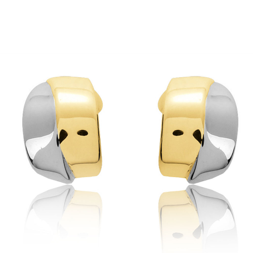 Boucles d'oreilles deux ors 