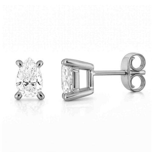 Boucles d'oreilles Diamants Poire de Synth�se