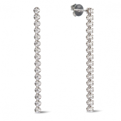 Boucles d'oreilles diamants 