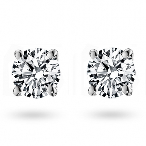 Boucles d'oreilles Diamants 0.60 ct systme Alpa