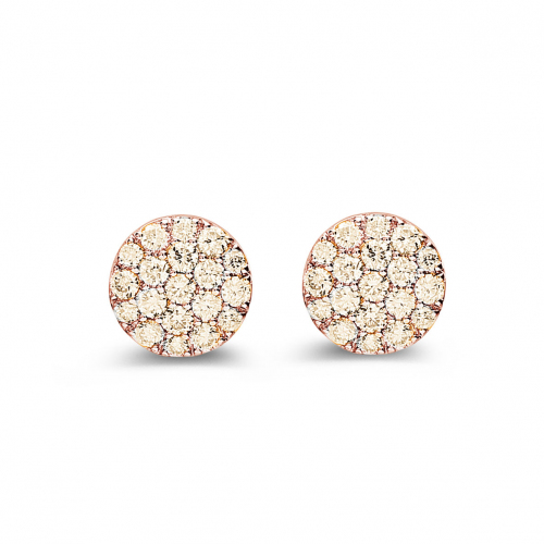 Boucles d'oreilles diamants Bruns One More