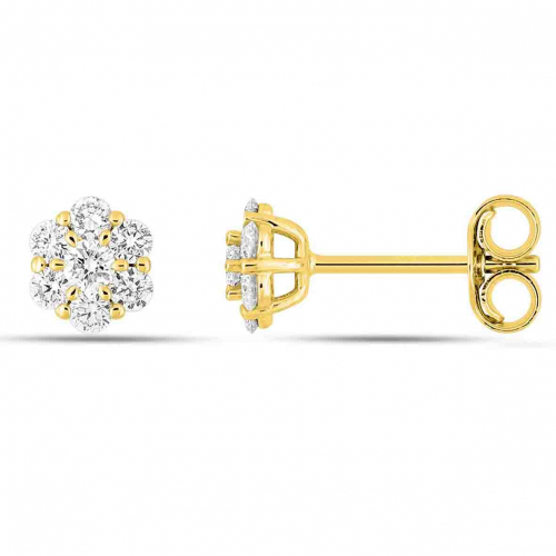 Boucles d'oreilles Diamants - Diamant de Laboratoire