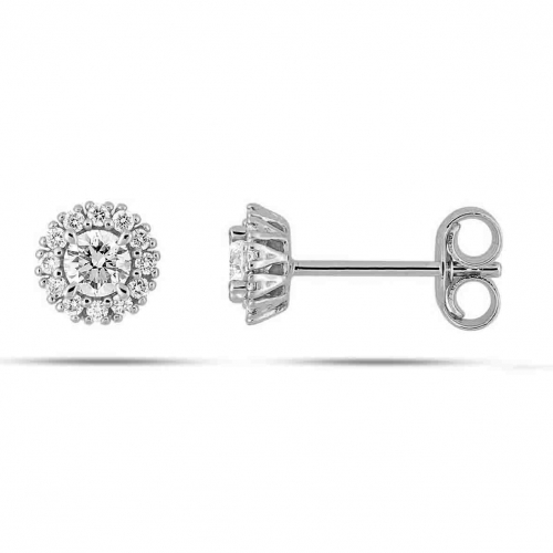 Boucles d'oreilles Diamants - Diamant de Laboratoire