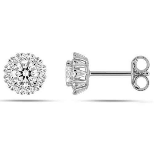 Boucles d'oreilles Diamants - Diamant de Laboratoire