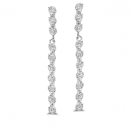 Boucles d'oreilles diamants One More