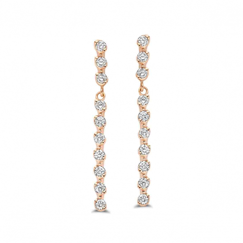 Boucles d'oreilles diamants One More