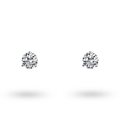 Boucles d'oreilles Diamants sertie 3 griffes