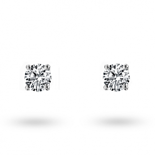 Boucles d'oreilles Diamants  sertie 4 griffes
