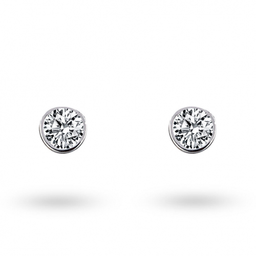 Boucles d'oreilles Diamants sertie clos