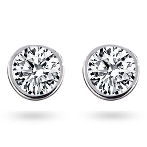 Boucles d'oreilles Diamants sertie clos