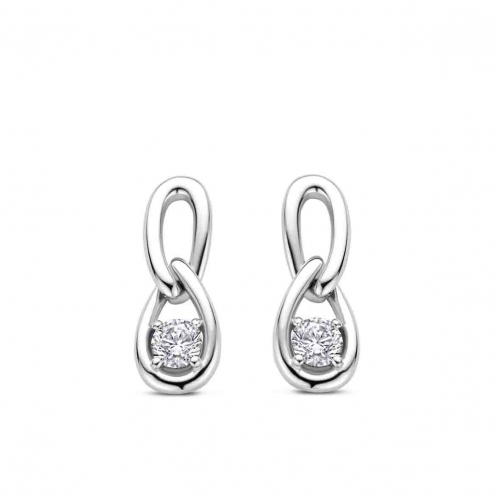  Boucles d'oreilles en argent serties d' Oxydes - Naiomy