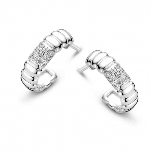  Boucles d'oreilles en argent serties d' Oxydes - Naiomy