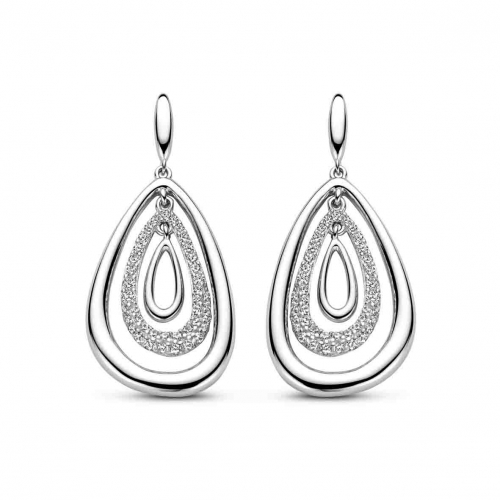 Boucles d'oreilles en argent serties d'oxydes Naiomy