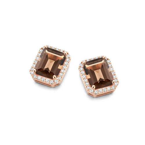 Boucles d'oreilles Etna - Quartz Fum� - One More