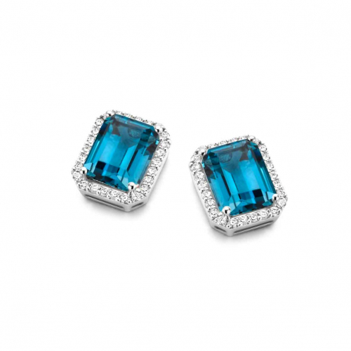 Boucles d'oreilles Etna - Topaze London Blue - One More