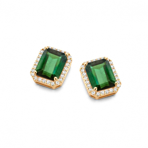 Boucles d'oreilles Etna - Tourmaline Verte - One More