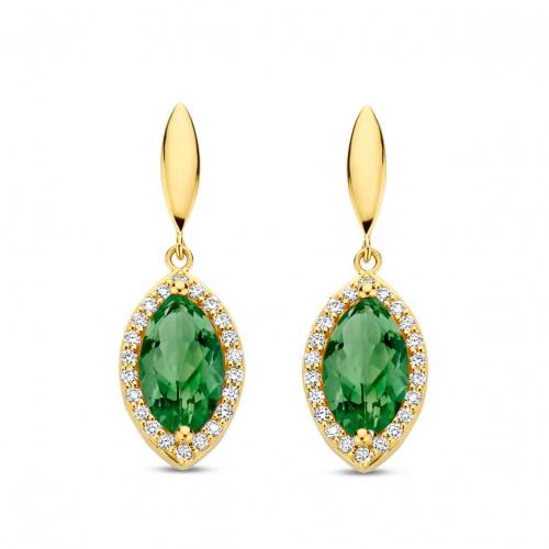 Boucles d'oreilles Etna - Tourmaline Verte - One More
