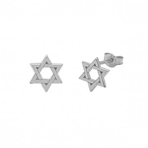 Boucles d'oreilles Etoile David