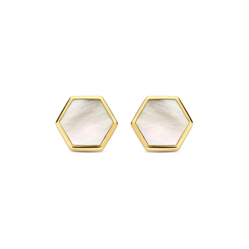Boucles d'oreilles Or et Nacre One More