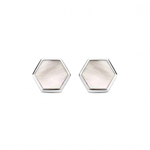 Boucles d'oreilles Or et Nacre One More