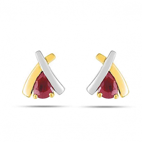 Boucles d'Oreilles Rubis