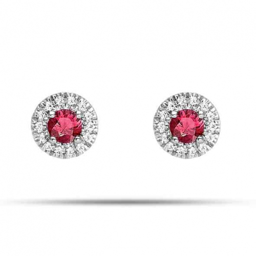 Boucles d'oreilles Rubis